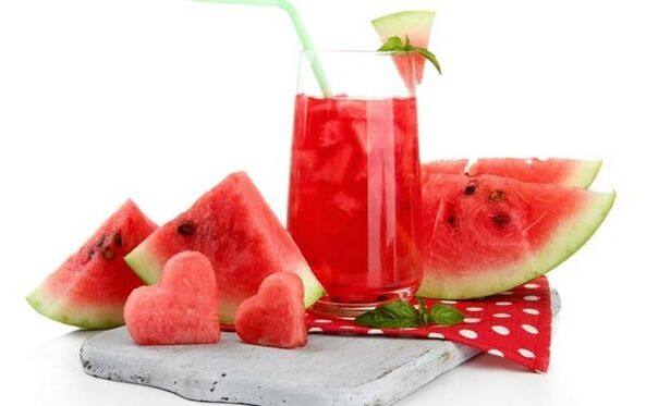 vodný melón a melónová šťava na chudnutie